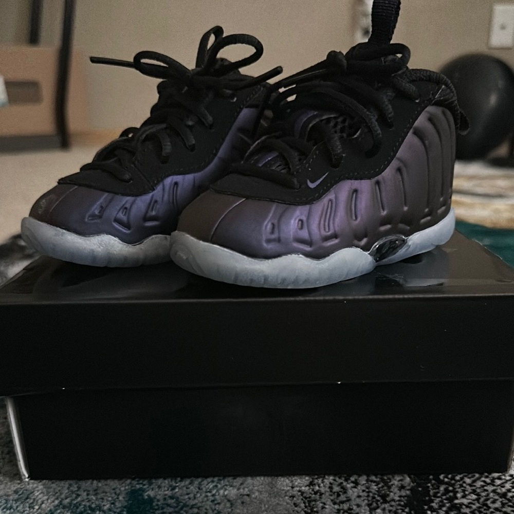 Kids Black and Purple Sneakers